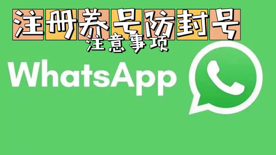 Whatsapp应该如何养号？